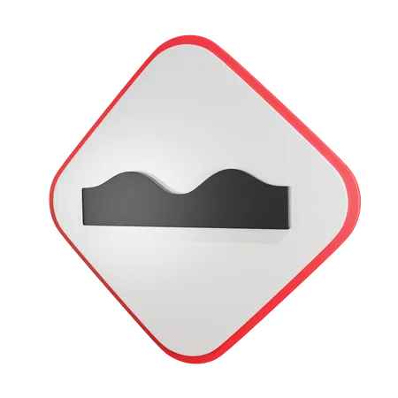 Estrada irregular  3D Icon