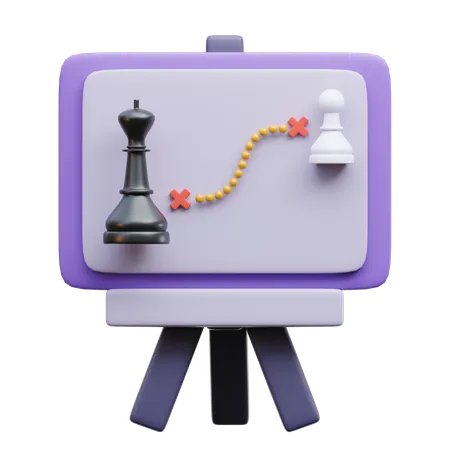 Estrategia  3D Icon