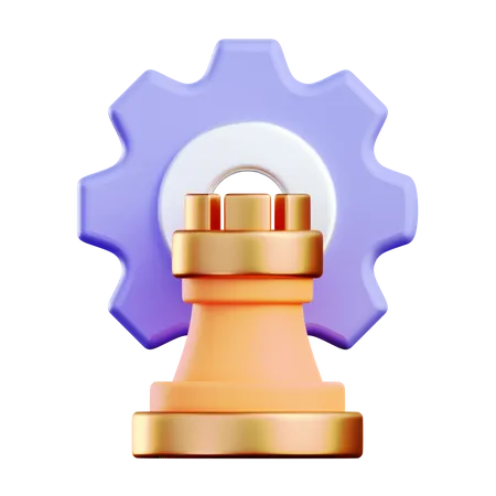 Estrategia  3D Icon