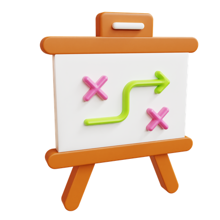 Estrategia  3D Icon