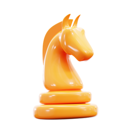 Estratégia de cavalo de xadrez  3D Icon