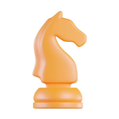 Estratégia de cavalo de xadrez  3D Icon
