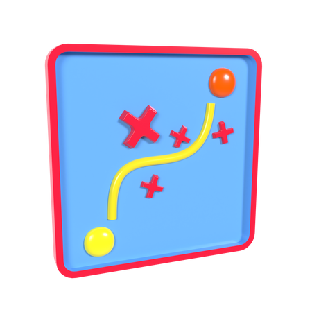 Estratégia de gol  3D Icon