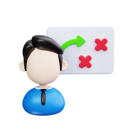 Estratégia de negócio  3D Icon
