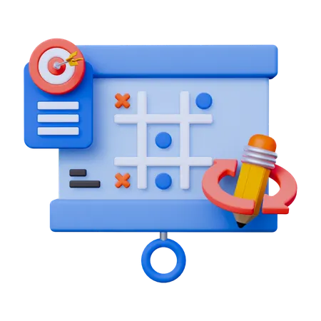 Estratégia de redefinição  3D Icon