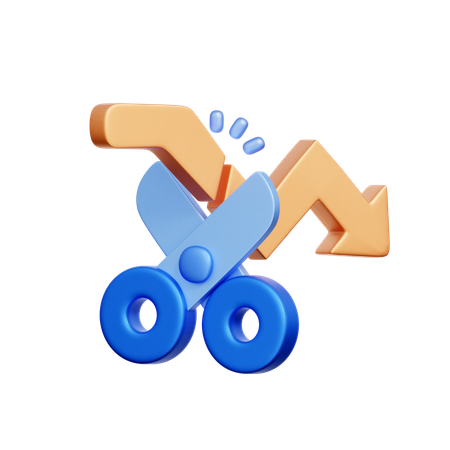 Estrategia de parada de pérdidas  3D Icon