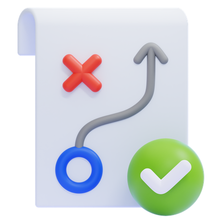 Estratégia certa  3D Icon