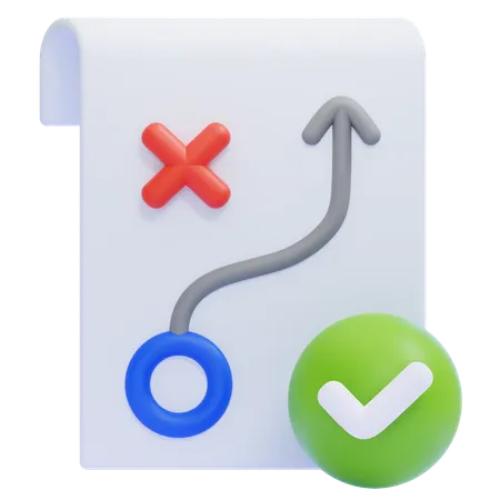 Estratégia certa  3D Icon
