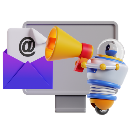 Estrategia eficaz de marketing por correo electrónico  3D Icon