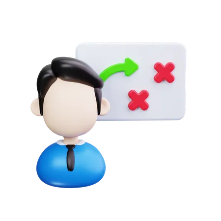 Estrategia de negocios  3D Icon