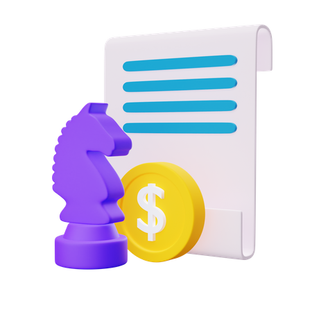 Estratégia financeira  3D Icon