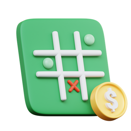 Estrategia financiera  3D Icon