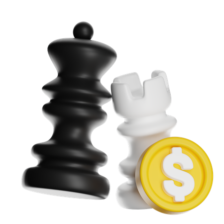 Estrategia financiera  3D Icon