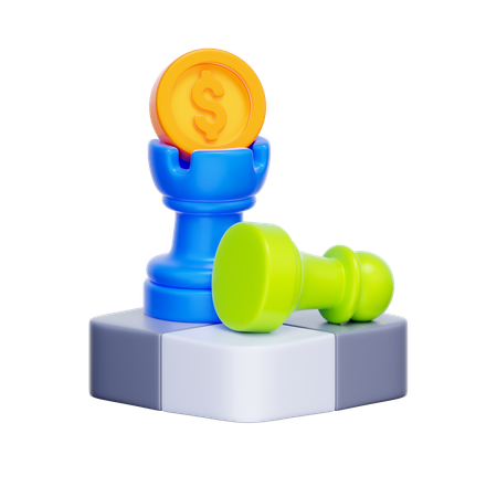 Estrategia financiera  3D Icon