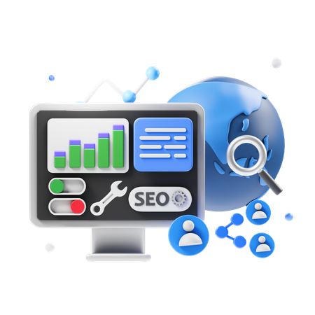 Estrategia SEO  3D Icon