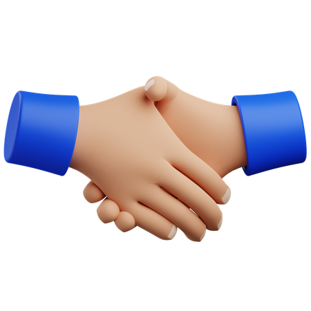 Estrechar la mano gesto de la mano  3D Icon
