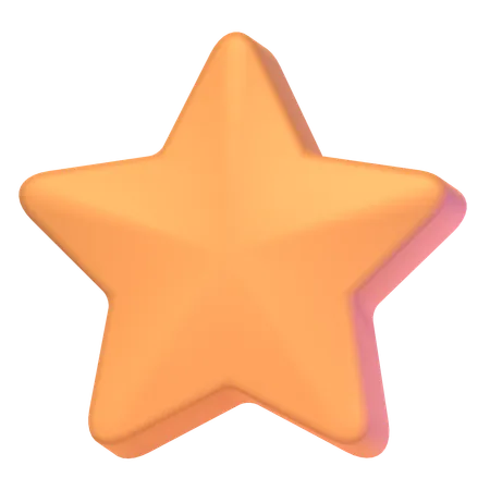 Estrela  3D Icon