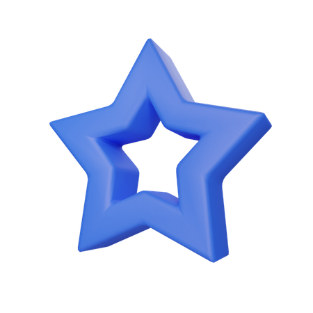 Estrela  3D Icon