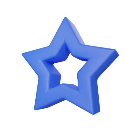 Estrela  3D Icon