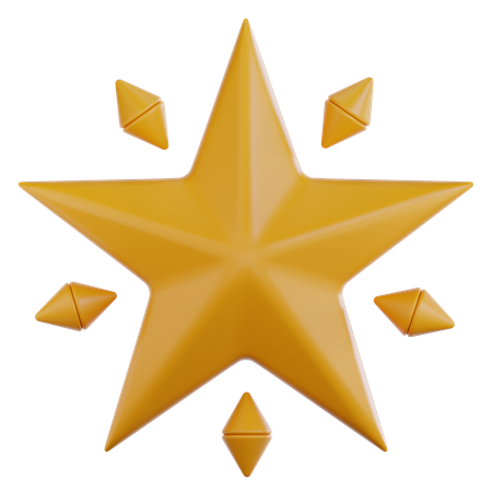 Estrela  3D Icon