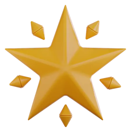 Estrela  3D Icon