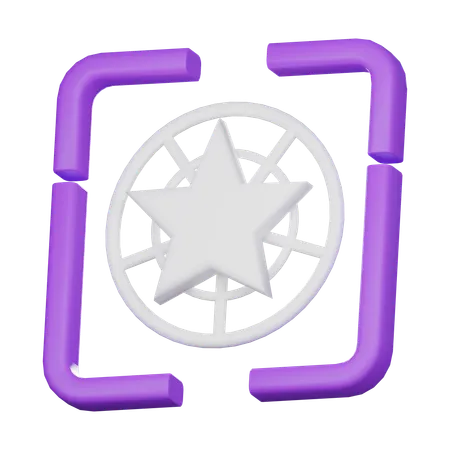 Estrela  3D Icon