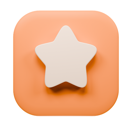 Estrela  3D Icon