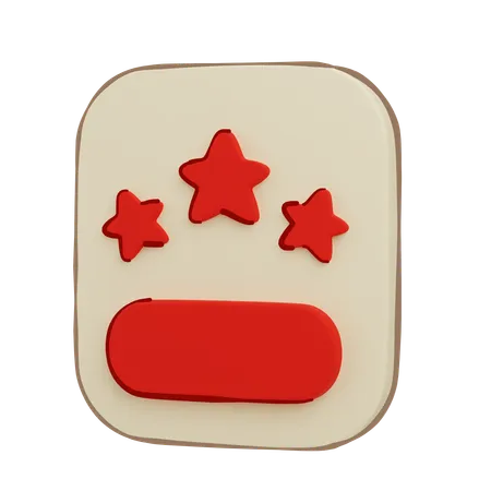 Estrela  3D Icon