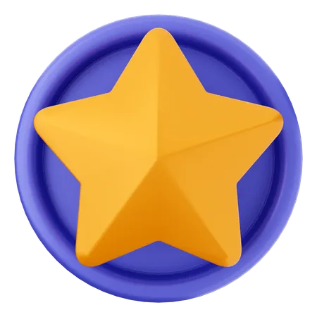 Estrela  3D Icon