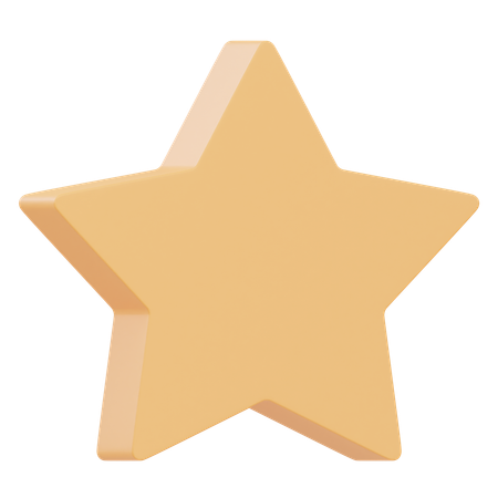 Estrela  3D Icon