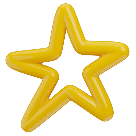 Estrela  3D Icon