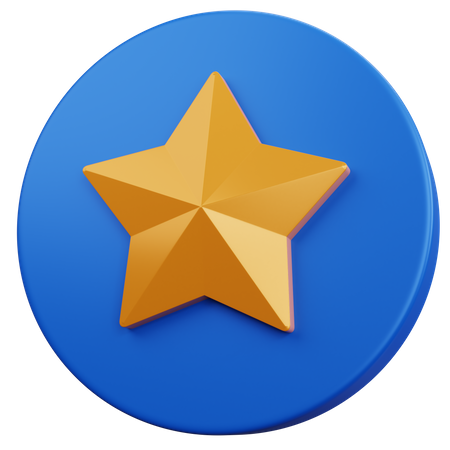 Estrela  3D Icon