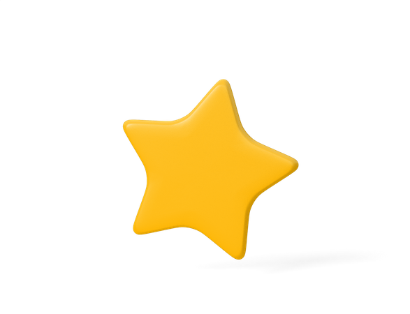 Estrela  3D Icon