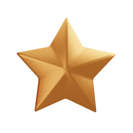 Estrela  3D Icon