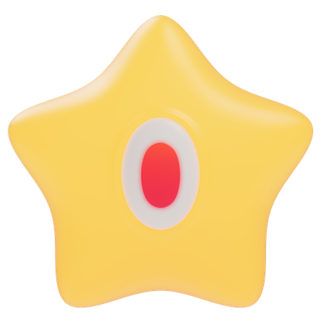 Estrela  3D Sticker