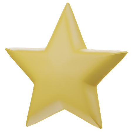 Estrela  3D Icon