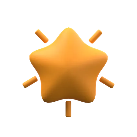 Estrela  3D Icon