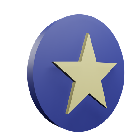 Estrela  3D Icon