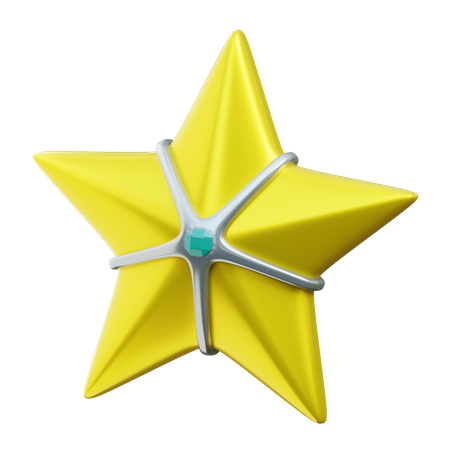 Estrela  3D Icon