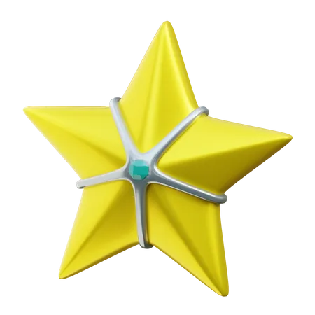 Estrela  3D Icon