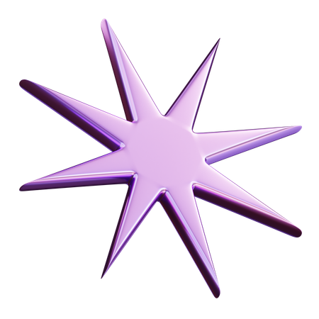 Estrela abstrata  3D Icon