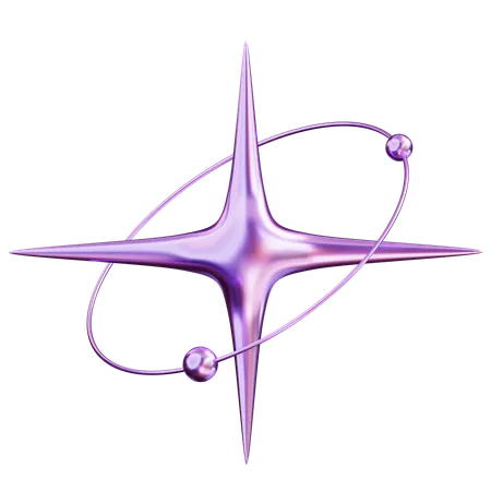 Estrela abstrata  3D Icon