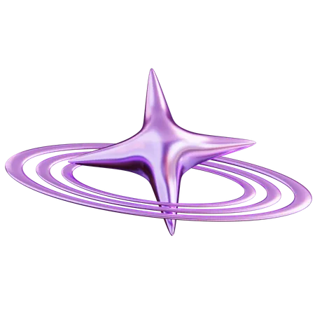 Estrela abstrata  3D Icon