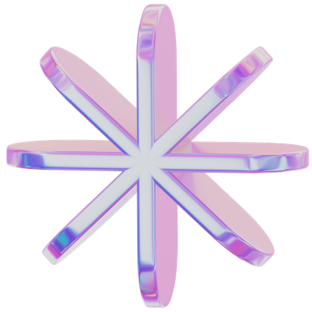 Estrela abstrata  3D Icon