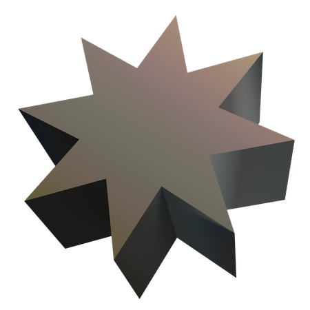 Estrela abstrata  3D Icon