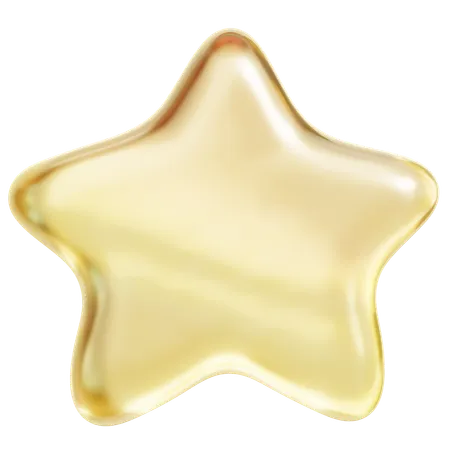 Estrela amarela  3D Icon