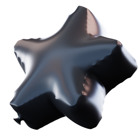 Balão estrela  3D Icon