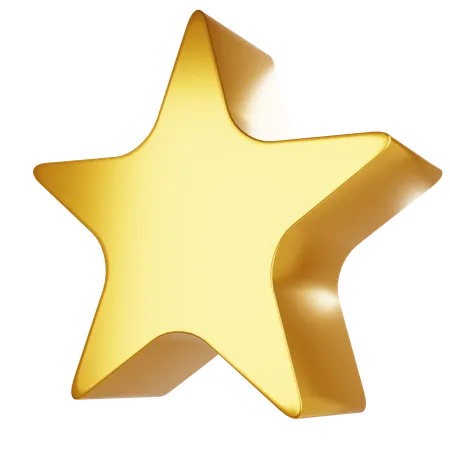 Estrela de bola de doces de ouro  3D Icon
