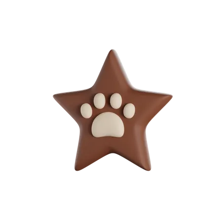 Cachorro estrela  3D Icon