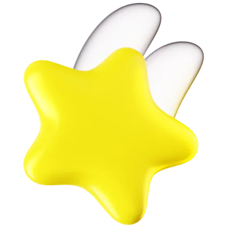 Estrela cadente  3D Icon